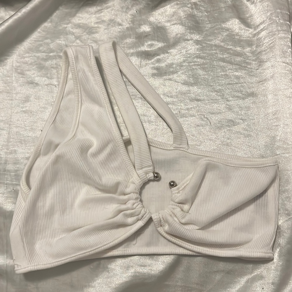 White crop top
